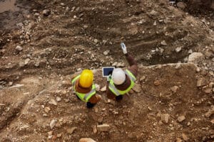 Radio network planning in open mines