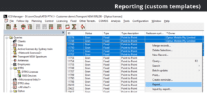 ICS Manager - custom reports
