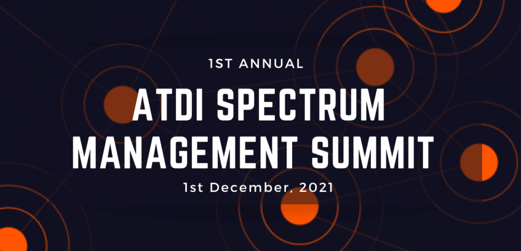 Banner advert for the upcoming Spectrum Management Summit - 1 December 2021