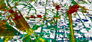 5G coverage in dense urban 3D display