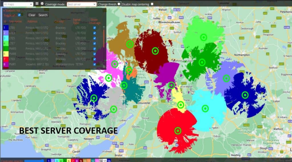 ICS Portal - best server coverage